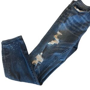 Judy Blue Skinny Fit Distress Jeans